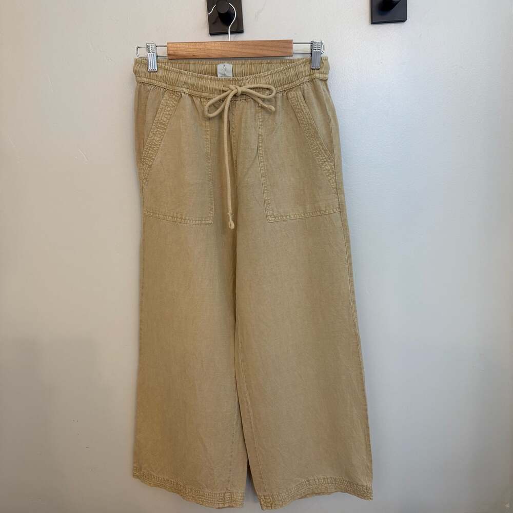 Joie Women's Linen-Lyocell Blend Wide-Leg Drawstring Pull-On Pants